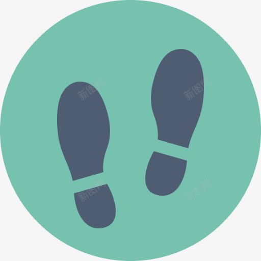 足印鞋印圆形图标png_新图网 https://ixintu.com print shoe 卡通鞋印 足印 鞋印