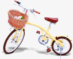 可爱自行车交通工具素材