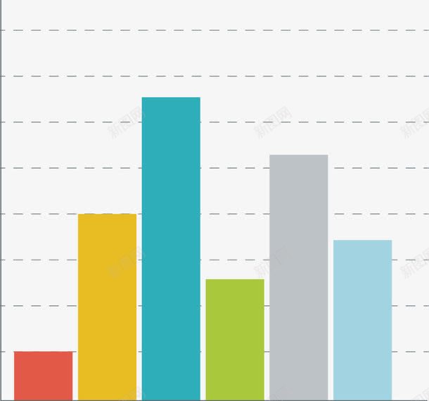 PPT彩色条形图图标png_新图网 https://ixintu.com PPT设计 彩色图标 条形图