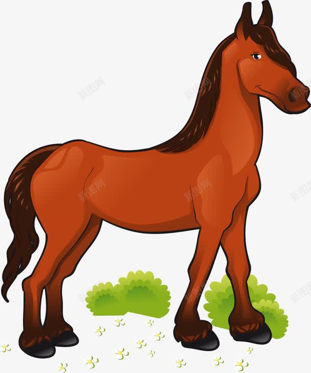 卡通马匹png免抠素材_新图网 https://ixintu.com 动物 卡通马 矢量动物 矢量马匹 马匹