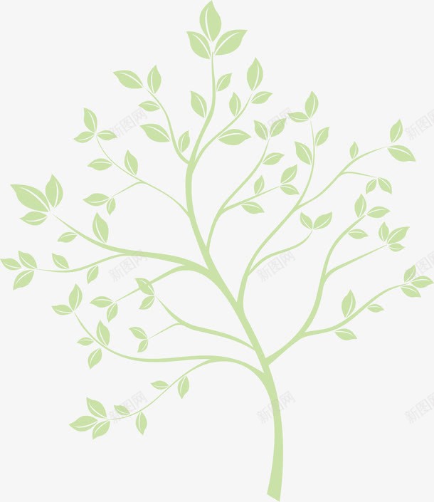 绿色树木春季海报卡通png免抠素材_新图网 https://ixintu.com 春季 春季树木 绿色树木