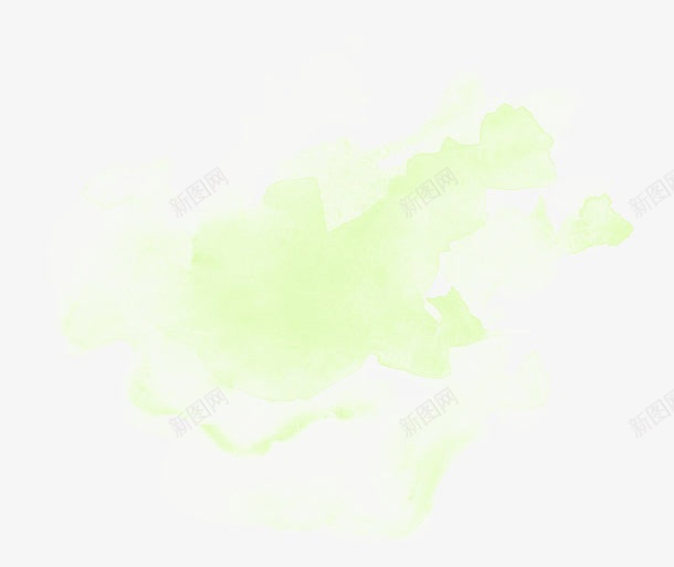 绿色水彩印记png免抠素材_新图网 https://ixintu.com 印记 水彩 素材 绿色