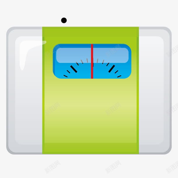 绿色健康秤png免抠素材_新图网 https://ixintu.com 体重 健康秤 绿色