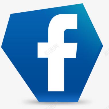 脸谱网社会社交媒体六角社交媒体图标图标