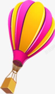 手绘彩色氢气球海报素材