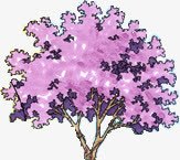 合成创意紫色的树木素材