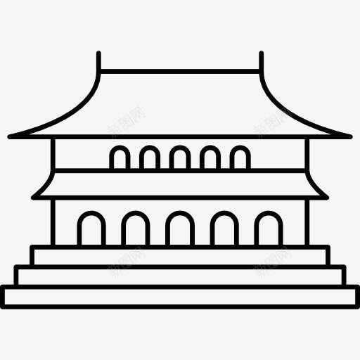 太和殿在北京图标png_新图网 https://ixintu.com 中国 北京 古迹 和谐 大厅 至上