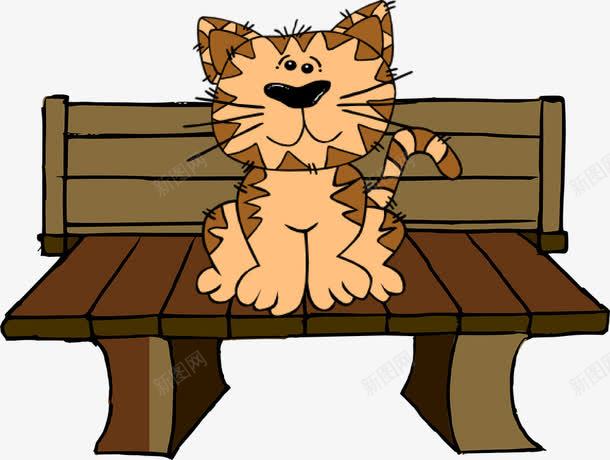 猫坐在凳子上png免抠素材_新图网 https://ixintu.com 休息 可爱 安静