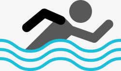 奥运会游泳矢量图素材