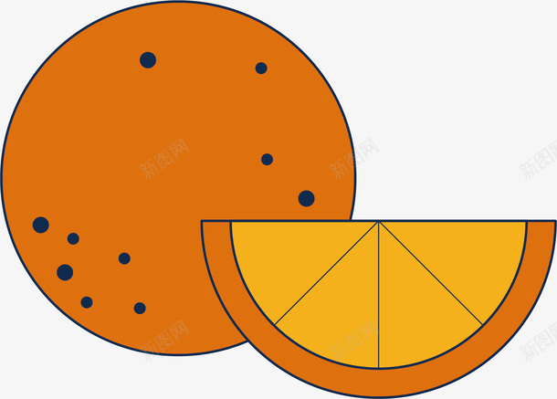 可爱卡通手绘水果橙子矢量图ai免抠素材_新图网 https://ixintu.com 可爱卡通手绘 橙子 水果 矢量图