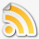 RSS饲料订阅上的RSS图标素材