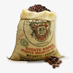 大袋咖啡豆素材