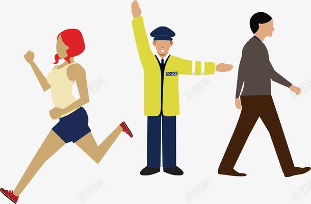 人物跑步海报促销png免抠素材_新图网 https://ixintu.com 人物 跑步人物 跑步海报