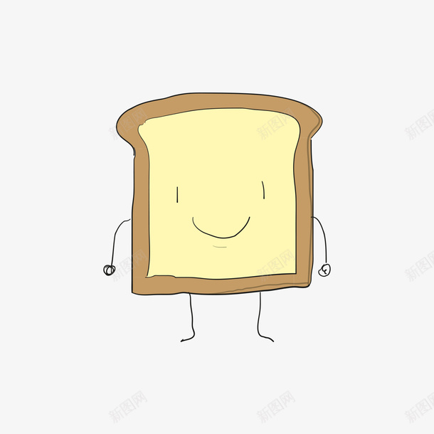 黄色卡通面包矢量图ai免抠素材_新图网 https://ixintu.com 卡通 卡通面包 早餐 面包 食物 黄色 黄色面包 矢量图