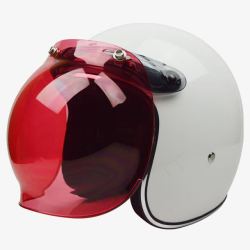 带红色面罩的安全头盔素材