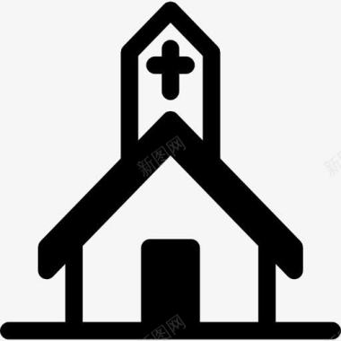 基督教教会图标图标