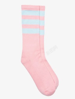 蒸汽波风格粉蓝色长袜素材