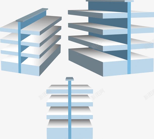 货架png免抠素材_新图网 https://ixintu.com 摆架 架子 货架