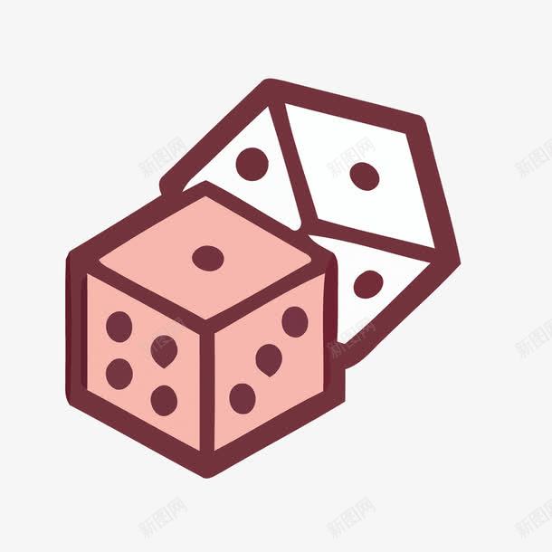 两个骰子png免抠素材_新图网 https://ixintu.com 矢量素材 素材 骰子