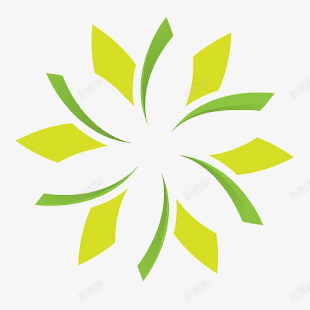 草绿色环保标志png免抠素材_新图网 https://ixintu.com 标志 环保 环保标志 草绿色