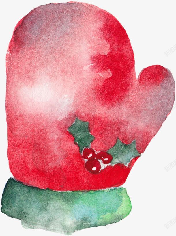 圣诞手套png免抠素材_新图网 https://ixintu.com 保暖 冬季手套 圣诞节 棉手套