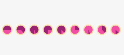 紫色圆饼数据矢量图素材