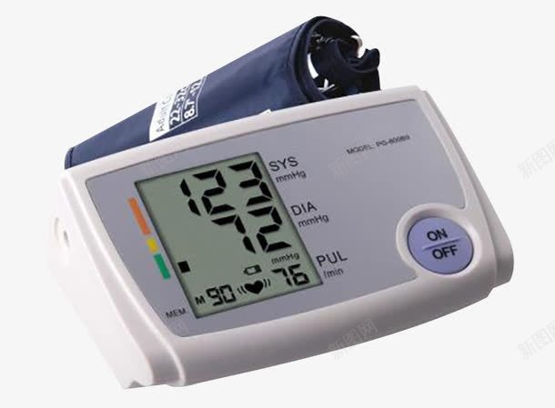 腕式血压仪png免抠素材_新图网 https://ixintu.com 医用 测血压 电子自测血压 白色 血压仪 黑色
