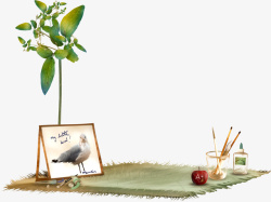 地毯植物画具素材