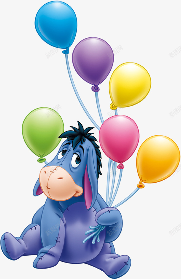 手绘彩色气球卡通动物图案矢量图ai免抠素材_新图网 https://ixintu.com 卡通动物图案 彩色气球 手绘 矢量图
