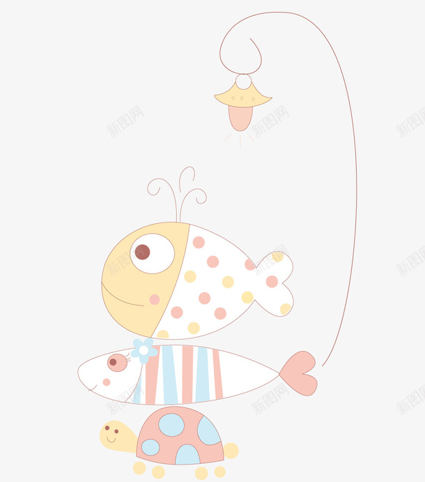 可爱的小鱼矢量图ai免抠素材_新图网 https://ixintu.com 动物 可爱的小鱼 彩色的鱼 矢量素材 鱼 矢量图