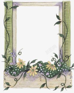 花朵门框装饰框素材