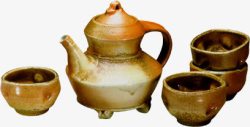 中国风老旧茶壶装饰素材