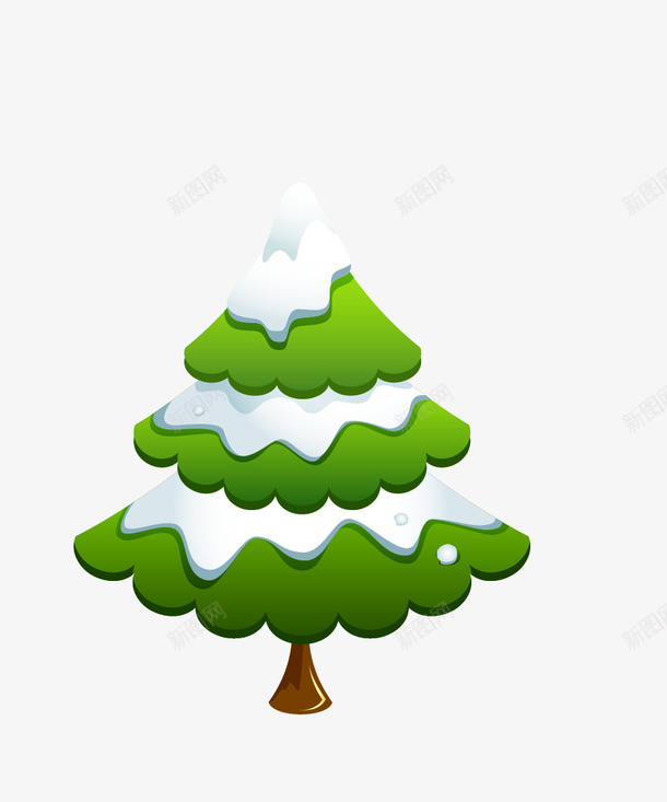 圣诞树矢量图eps免抠素材_新图网 https://ixintu.com 圣诞树 绿色圣诞树 矢量图