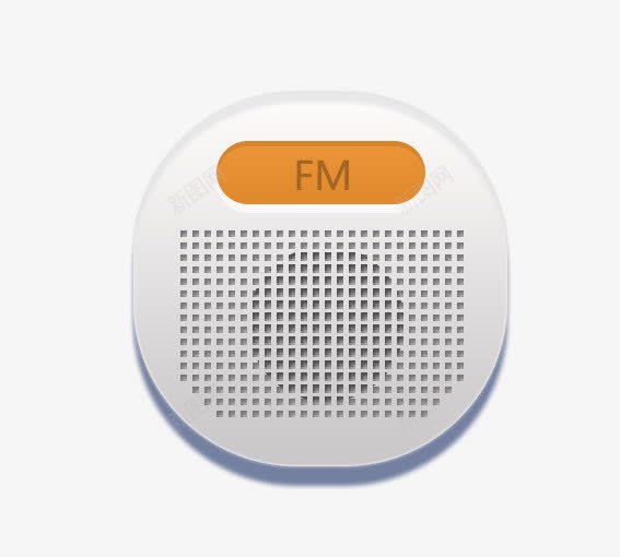 灰色收音机图标png_新图网 https://ixintu.com APP psd 手机图标 手机界面 灰色 苹果图标 黄色 黑色