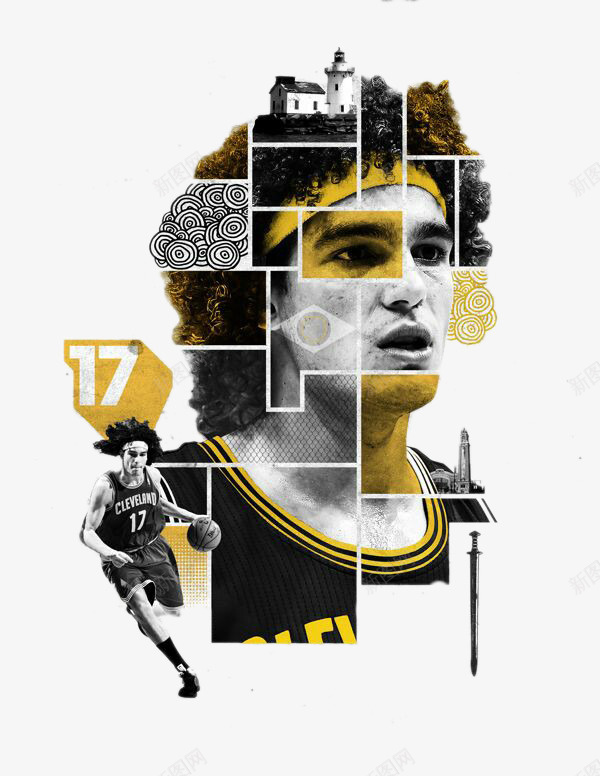 篮球巨星海报psd免抠素材_新图网 https://ixintu.com 海报设计 篮球巨星 装饰图案