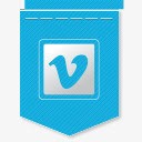 V吊旗社交媒体标图标图标