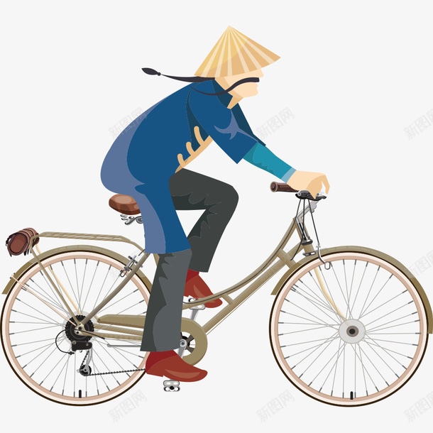 骑自行车的人物png免抠素材_新图网 https://ixintu.com PNG素材 人物 卡通 自行车