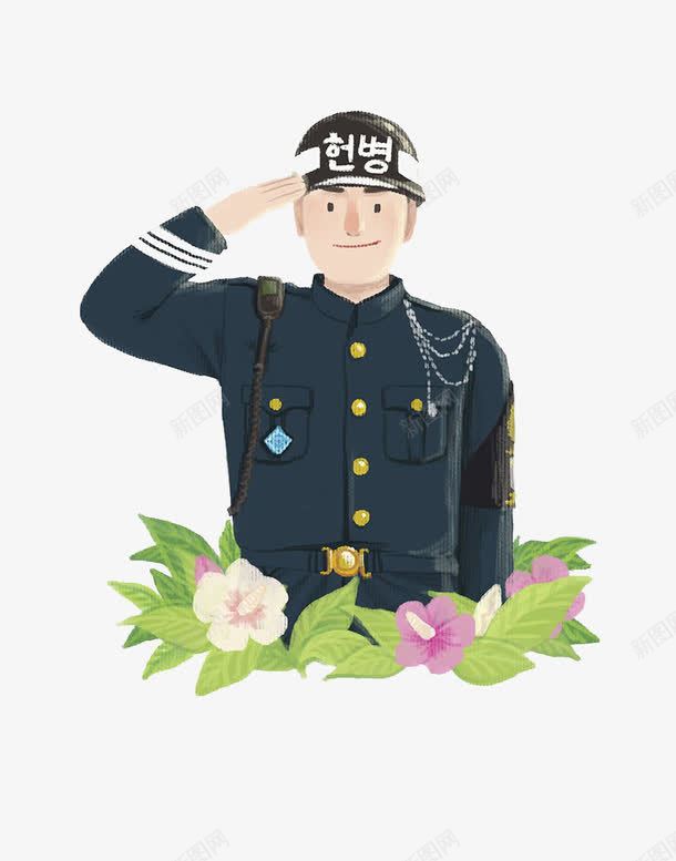 敬礼的士兵png免抠素材_新图网 https://ixintu.com 保卫祖国 卡通手绘 士兵 奉献 对党忠诚 尊敬 报效祖国 效忠 敬礼 爱国