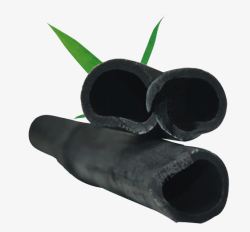 黑色竹节元素素材