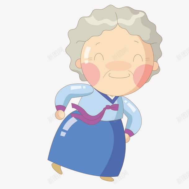 可爱老奶奶png免抠素材_新图网 https://ixintu.com 卡通 可爱 老奶奶 老婆婆卡通