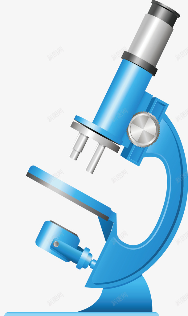 生物显微镜矢量图ai免抠素材_新图网 https://ixintu.com 学习 显微镜 生活 生物 研究 矢量图