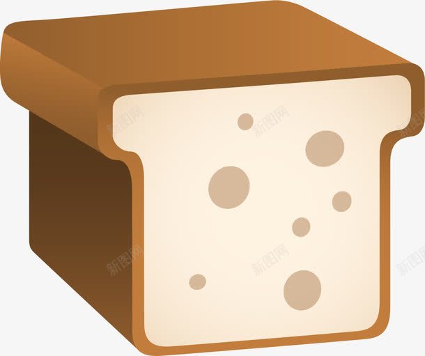 吐司面包png免抠素材_新图网 https://ixintu.com 吐司面包 干粮 手绘 斑点 烘焙 西式