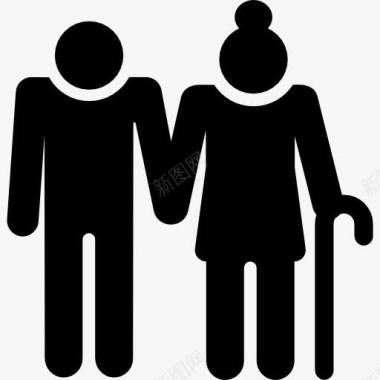 老夫妇图标图标