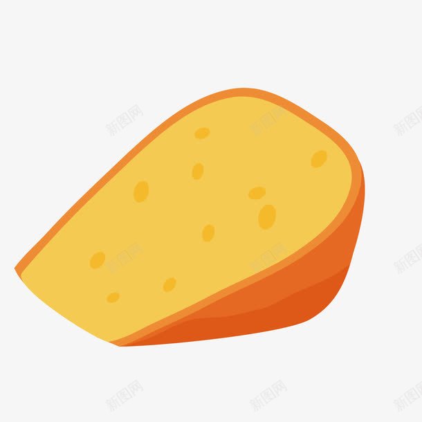 橙色奶酪png免抠素材_新图网 https://ixintu.com 奶酪 橙色 美食