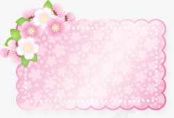 粉色春季花朵背景素材