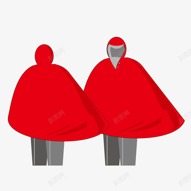 红色质感雨衣矢量图ai免抠素材_新图网 https://ixintu.com 红色 质感 雨衣 矢量图
