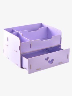 蓝紫色收纳盒素材