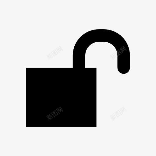 开锁标志图标png_新图网 https://ixintu.com unlock 解锁 锁