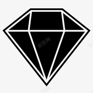 钻石昂贵珠宝图标图标