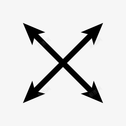 移动放大扩展图标svg_新图网 https://ixintu.com 扩展 放大 移动